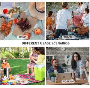 Outdoor picnic cooler box detail showing versatile usage scenarios for family and travel.