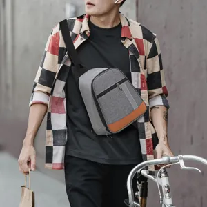 Insulated sling lunch bag waterproof cooler backpack for cycling commuting outdoor daily use