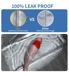 Waterproof cooler bag with seamless hot pressing technology, 100% leak proof for outdoor travel.