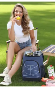 Insulated cooler backpack large capacity waterproof travel bag for outdoor picnic keeping food fresh
