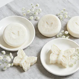 Set di sapone a farfalla bianco, squisito regalo floreale, sapone bomboniera matrimonio estetica.