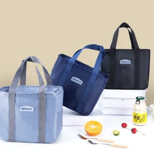 Portable insulated lunch bag waterproof thermal bento tote bag for daily office workers
