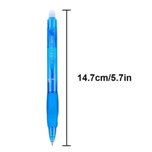 Blue erasable gel pen 0.5mm push type thermosensitive erasable pen office school stationery supply