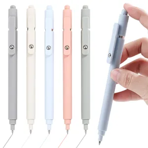 Morandi color retractable gel pens set student smooth writing stationery cute pens