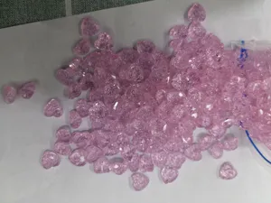 Rosa herzförmige Zirkonia Kristall lose Steine für wunderschöne Schmuckanhänger Basteln.