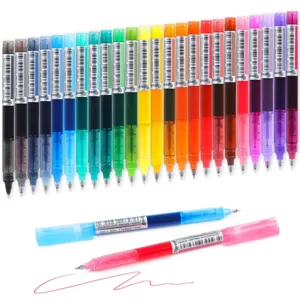 Penne ad inchiostro gel ad asciugatura rapida 24 colori 0.5mm penne roller per ufficio