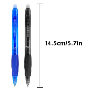 Penne Gel Cancellabili Retrattili 0.5mm Inchiostro Nero Blu Scrittura Scorrevole Ufficio