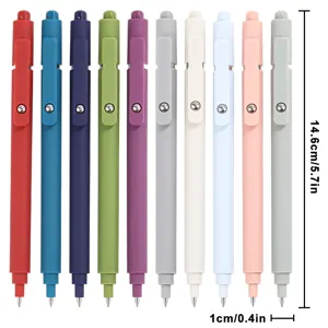 Morandi color retractable gel pens set of 10 smooth writing student stationery office supplies