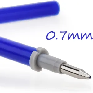 0.7mm ricariche per penna gel cancellabile blu punte di ricambio scrittura ufficio