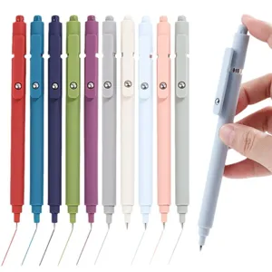 Morandi colored retractable gel pens set, smooth writing fine point pens for students and office.