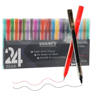 Penne Roller a Liquido Diretto Colorate Punta a Proiettile Penne ad Inchiostro Gel ad Asciugatura Rapida per Studenti Presa Appunti Cancelleria per Ufficio