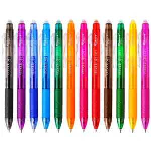 Erasable Gel Pens Retractable Colorful Writing Pens Fine Point For School Office Students Daily Stationery Writing Supplies