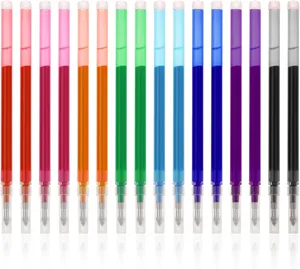 Set di ricariche per penna gel cancellabile colorata 0.7mm per cancelleria e ufficio