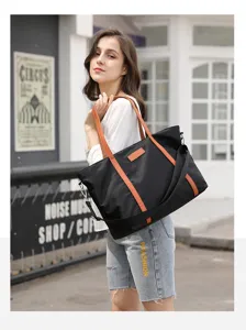 2025 Nea Koreatiki Moda Megali Horitikotita Nylon Shopper Tsanta Omou Gynaikon
