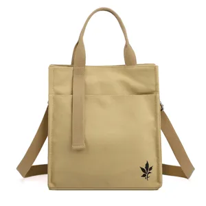 Women Casual Canvas Tote Bag Large Capacity Shoulder Crossbody Bag Fashion Handbag Casual Commute Bag