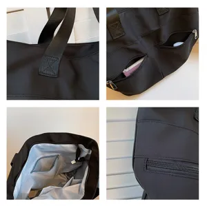 2025 New Women Shoulder Bag Fashion Casual Minimalist Large Capacity Nylon Tote Bag
