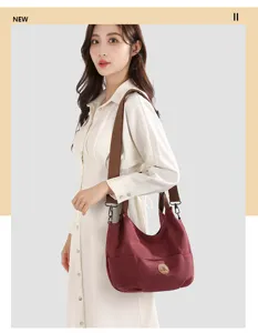 Women canvas shoulder bag casual large capacity tote bag vintage commuter handbag with strap