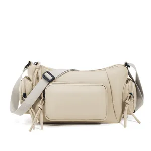 Mujer Moda Nylon Bolso de Hombro Casual Versátil Crossbody Bolso de Mano Multi Bolsillo Tela Oxford Viaje Diario