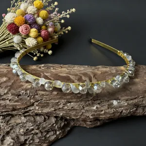 Handgemachter Kristallstein Haarreif Braut Kopfbedeckung für elegante Frauen und Damen
