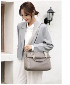 Stylish oxford cloth women shoulder bag large capacity casual handbag crossbody purse.