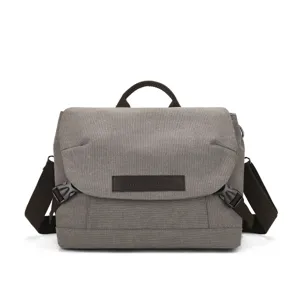 Borsa a Tracolla in Tela Casual da Uomo Grande Capacità Impermeabile Borsa a Spalla Minimalista Messenger