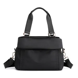 Women Oxford Cloth Handbag Large Capacity Casual Shoulder Bag Multi-layer Versatile Crossbody Bag