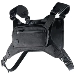 Men's Tactical Chest Bag Outdoor Running Sports Vest Phone Bag Portable Cycling Nylon Multi Pocket Utility Bag
