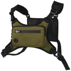 Tactical chest bag for men outdoor sports running vest style phone pocket portable cycling gear
