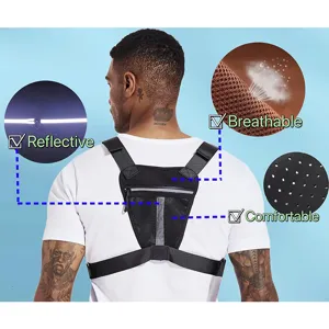 Tactical chest bag running vest backpack for outdoor sports waterproof breathable gear.