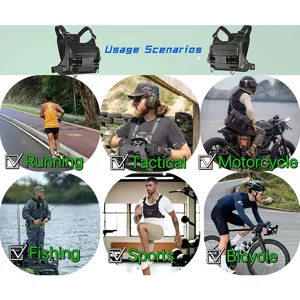 Waterproof tactical chest bag and running vest, perfect for outdoor sports, cycling and hiking.