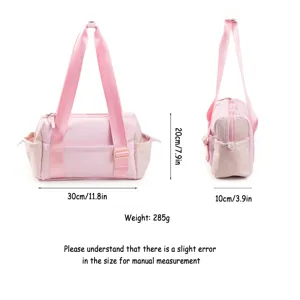 Borsa da palestra sportiva rosa borsone da viaggio con dimensioni 30x20x10cm e peso 285g