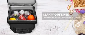 Waterproof insulated cooler backpack with leakproof liner, perfect for outdoor travel and camping.