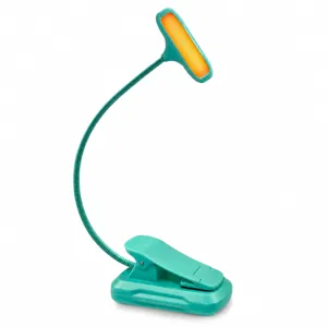 LED Clip On Desk Lamp Eye Caring Reading Light Rechargeable Portable Flexible Gooseneck Study Light For Bedroom Office