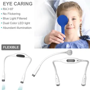 LED neck reading light hands free rechargeable book light for night running and studying