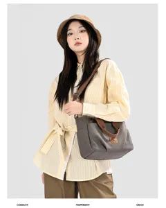 2026 new women shoulder bag trendy versatile canvas handbag large capacity casual tote daily use