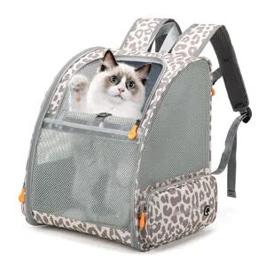Fashion Breathable Mesh Pet Backpack Portable Cat Dog Carrier Bag Outdoor Hiking Travel Pet Supplies