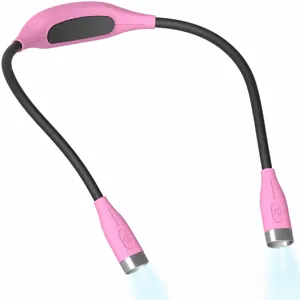 Luce di Lettura da Collo LED Portatile Ricaricabile Luce per Libri Vivavoce USB Flessibile Luce da Abbraccio Per Lettura Notturna Corsa Lavoro