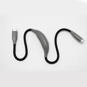 Luce di lettura da collo LED portatile, lampada da libro ricaricabile USB per studenti all'aperto