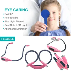 Draagbare LED nek leeslamp, flexibele tweekleurige oogvriendelijke lamp voor buiten hardlopen.