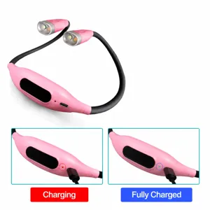 Oplaadbare LED nek leeslamp draagbare handsfree boekverlichting voor buiten hardlopen