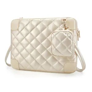 Funda para portátil acolchada impermeable bolso de mano portátil con correa ajustable