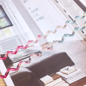 Gradient jelly triangle spiral hair ties waterproof sports elastic hair ropes for daily styling.