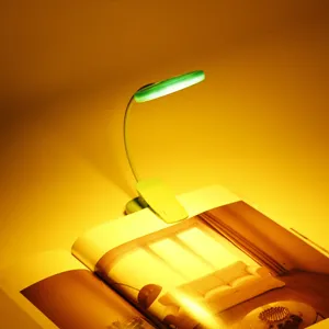 Mini draagbare LED-klemleeslamp, flexibele boekenlamp voor nachtelijk lezen en muziekstandaard.
