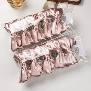 Sweet bow hair claw clip elegant double layer fabric hair accessories for women girls daily wear