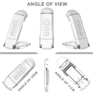 Tragbare LED Buchlampe mit Klemme USB wiederaufladbar verstellbarer Winkel Mini Leselicht