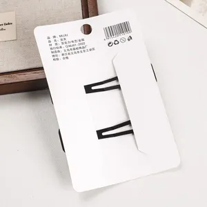 2pcs stylish black metal BB hair clips set minimalist fashion hair accessories detail