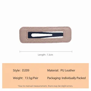 Chic PU leather hair clip set, Korean style BB barrette for elegant side and back hair styling.