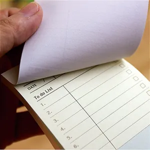 Creative sticky memo pad with to-do list planner design, handheld display main image.