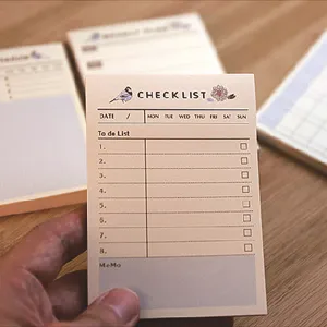 Cute sticky notepad checklist memo pad daily planner stationery school office 1pc
