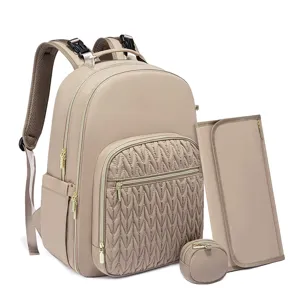 Waterproof Diaper Bag Backpack Multifunction Travel Baby Mommy Backpack With Insulated Pockets Large Capacity Fashion Nylon Bag
